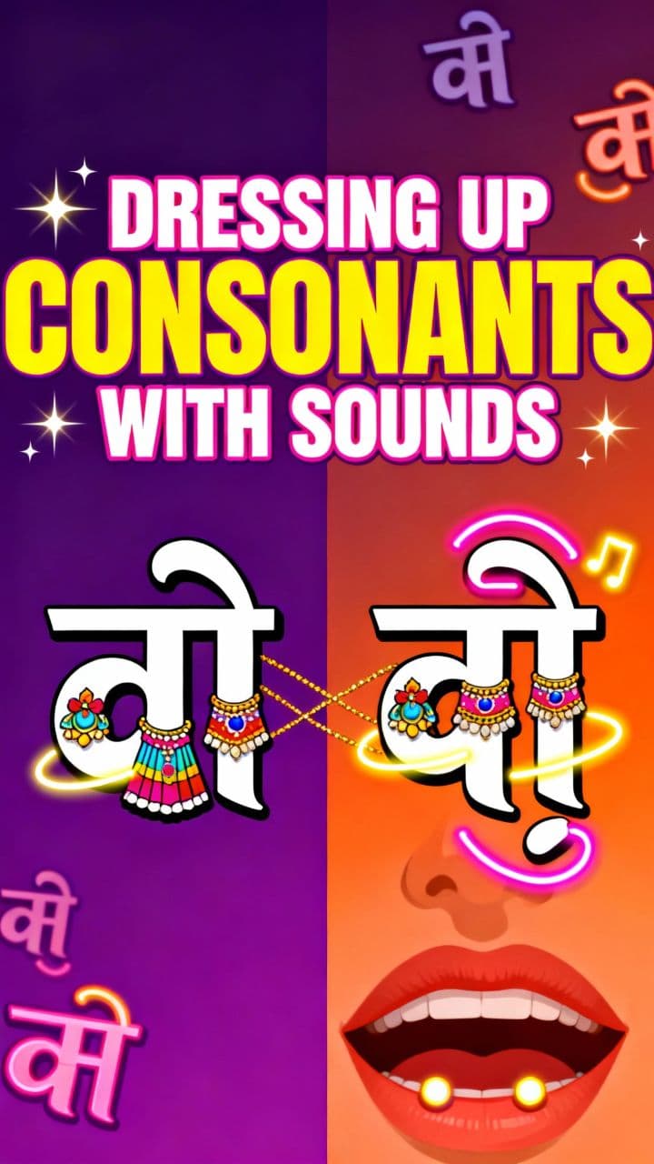 Dressing Up Consonants With Sounds