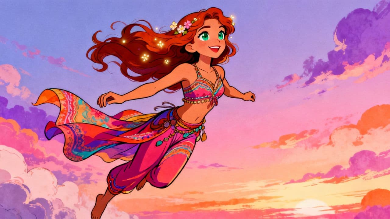 Drifting Through a Watercolor Sky