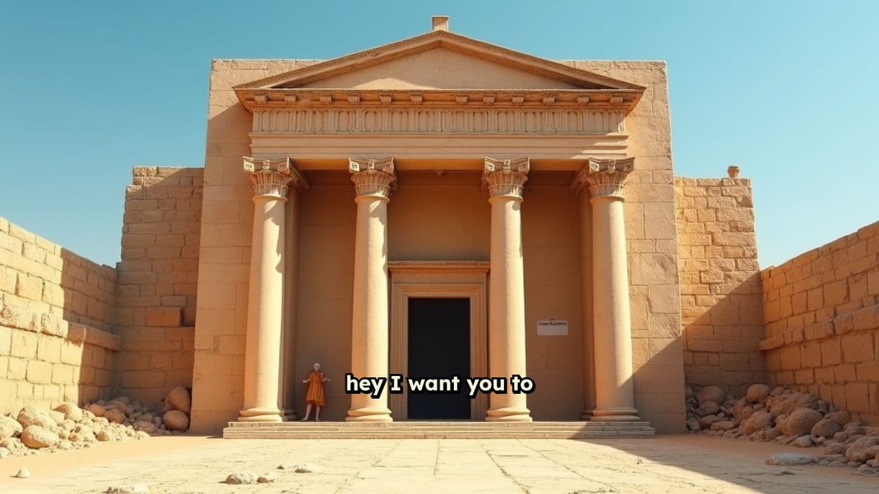 Ancient Synagogue Scene for Skit Background