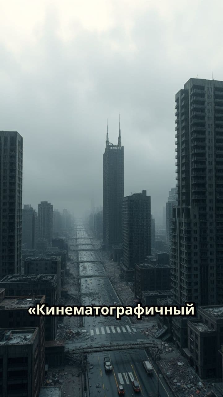 Разрушенный мир в тишине катастрофы