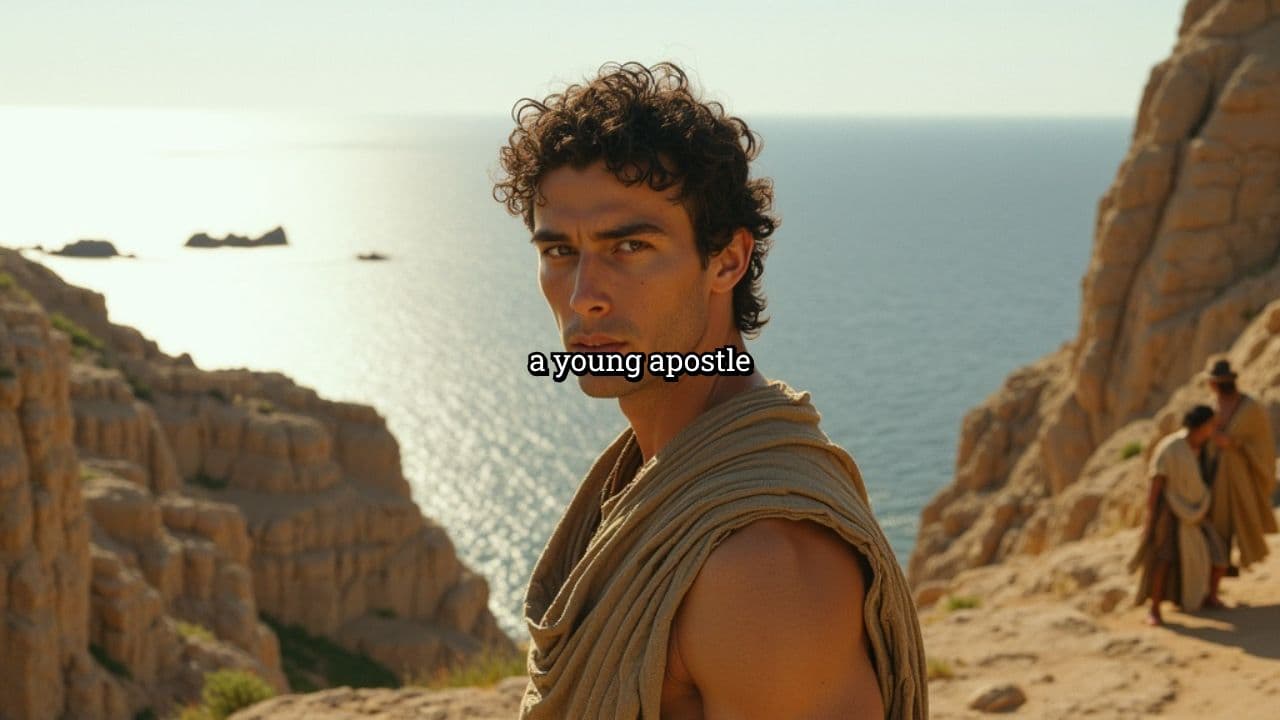 Apostle John Observing Jesus Preach