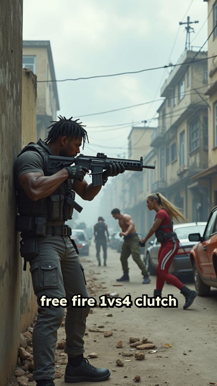 Epic Free Fire 1vs4 Clutch