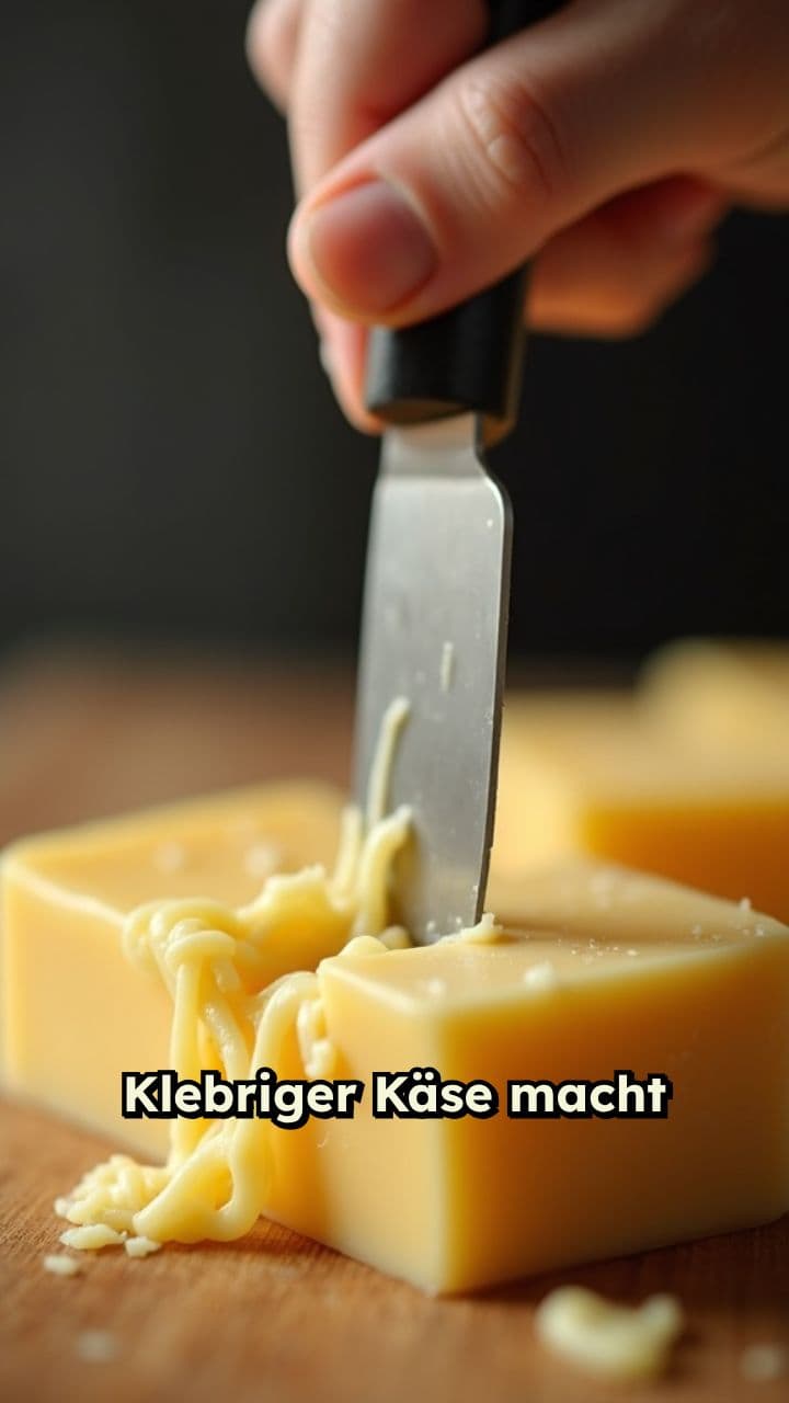 Klebrige Lebensmittel leicht schneiden