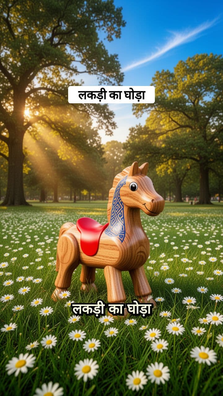 लकड़ी का घोड़ा: मस्ती भरा सफर