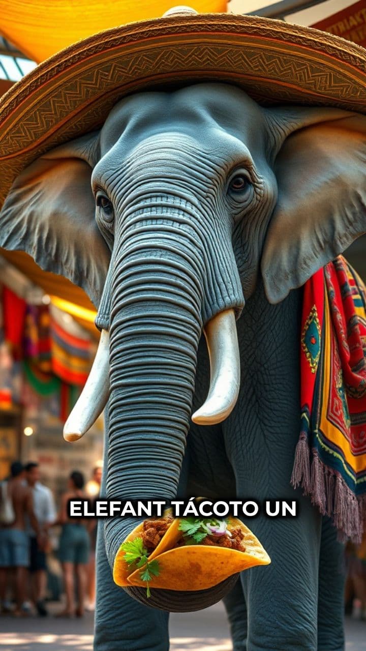El elefante y los tacos mágicos