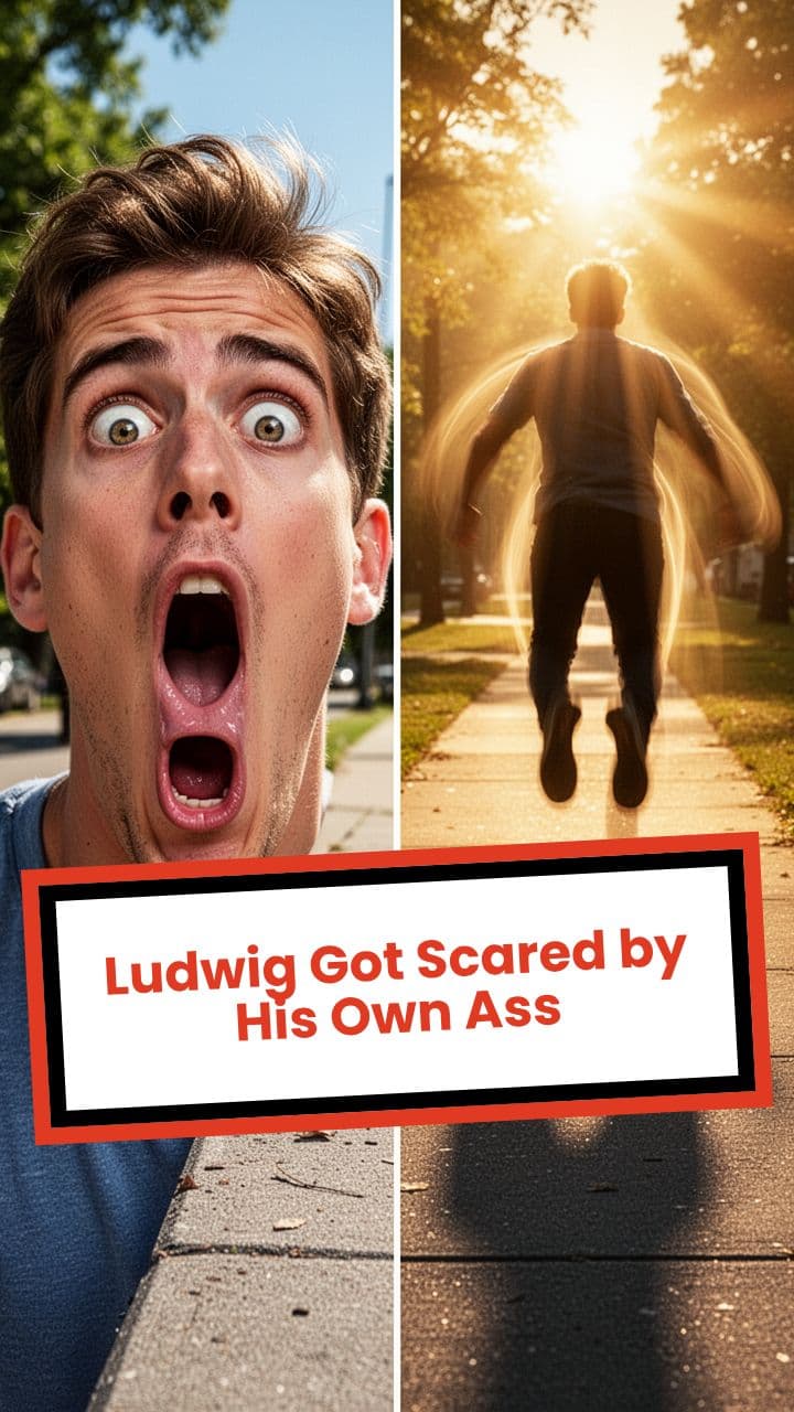 Ludwig Got Scared by His Own Ass
