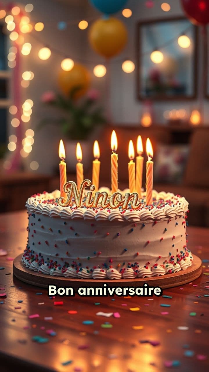 Joyeux anniversaire Ninon!