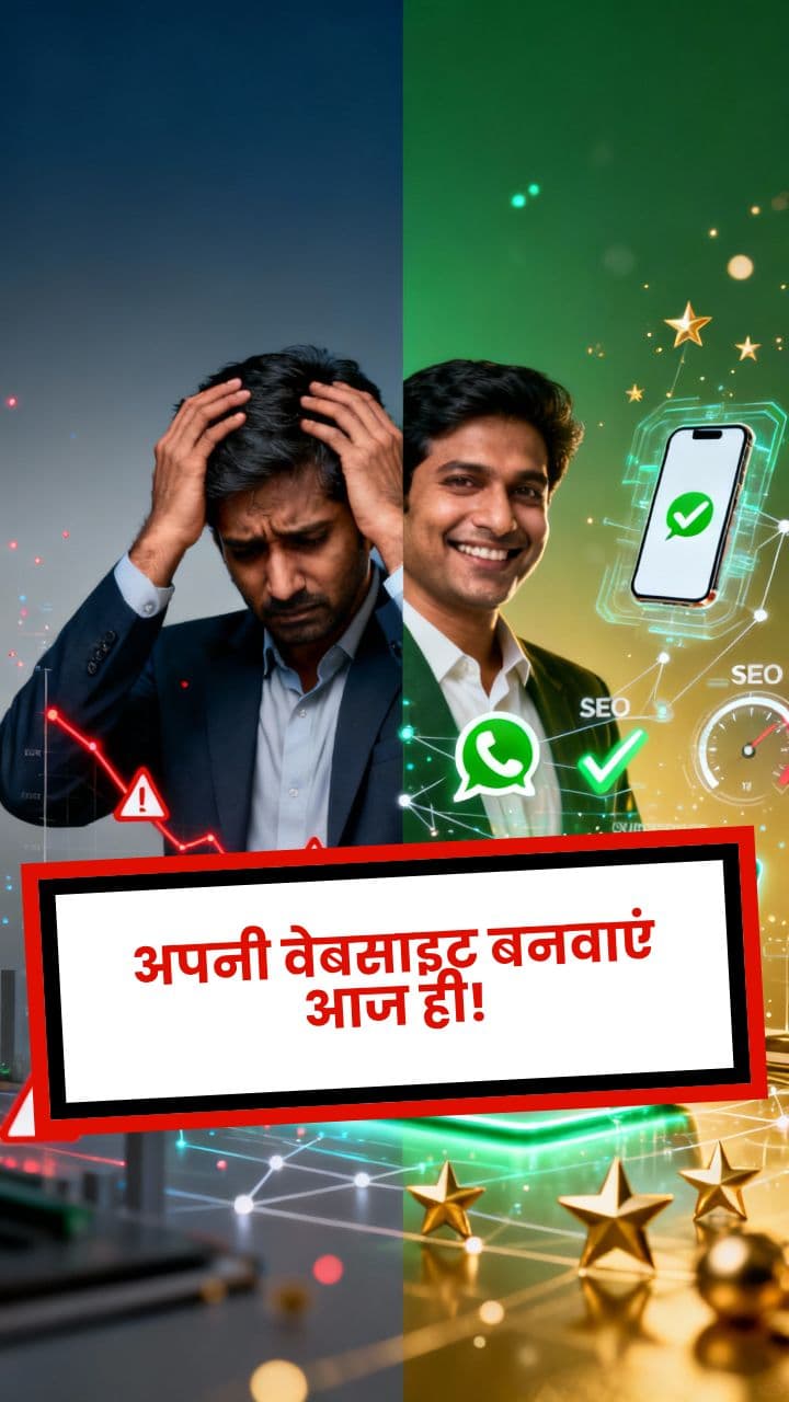 अपनी वेबसाइट बनवाएं आज ही!