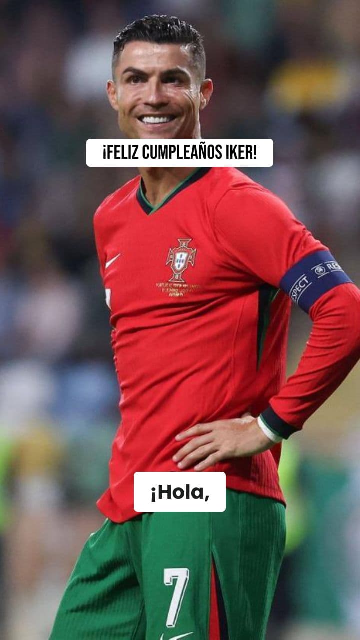 Mensaje de Cumpleaños de Cristiano Ronaldo para Iker Prieto