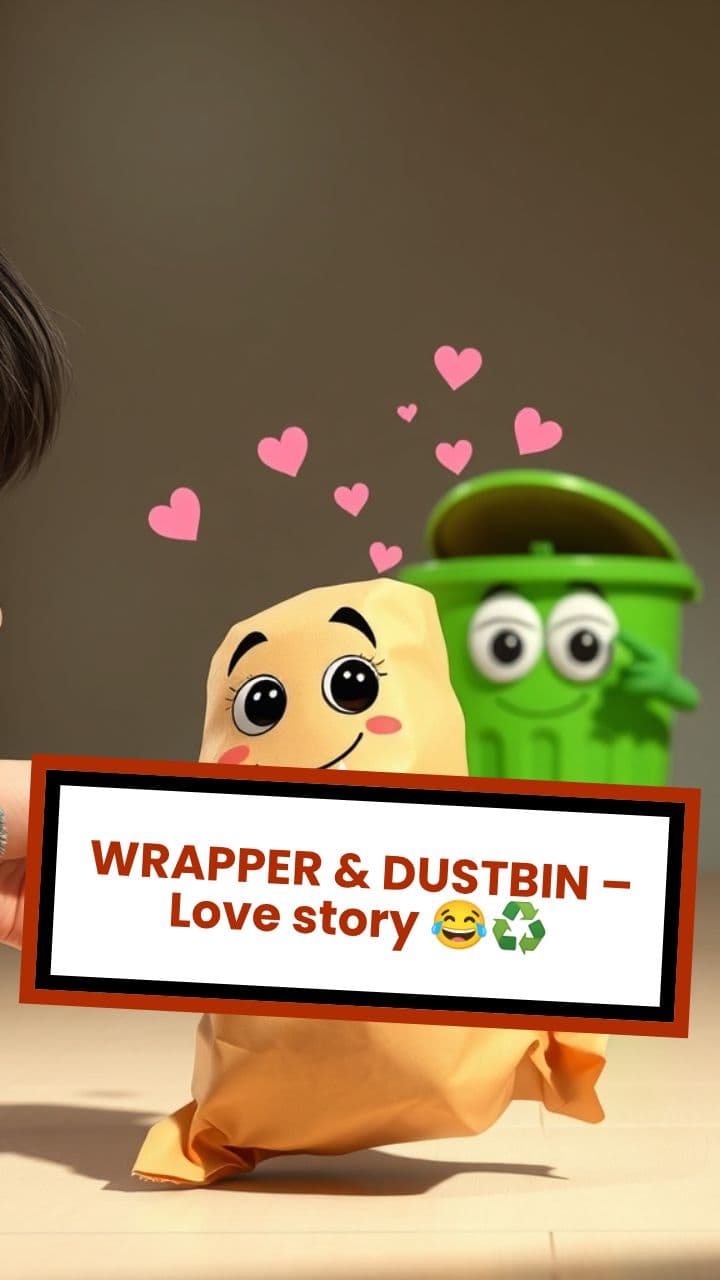 WRAPPER & DUSTBIN – Love story 😂♻️