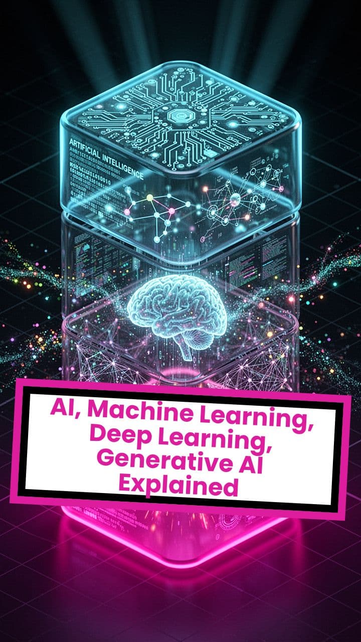 AI, Machine Learning, Deep Learning, Generative AI Explained
