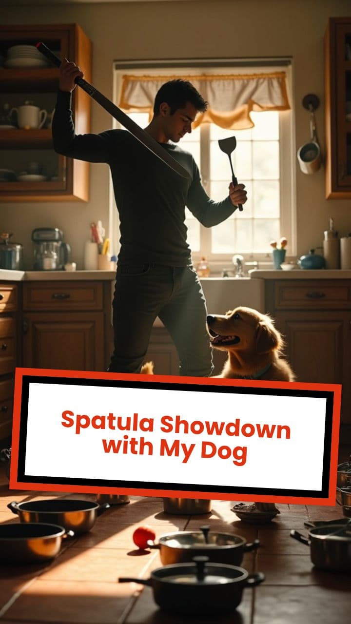 Spatula Showdown with My Dog