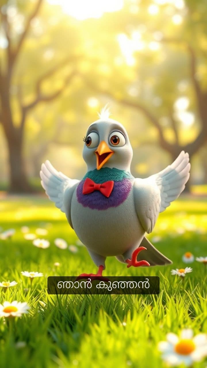 കുഞ്ഞൻ പ്രാവിന്റെ പാട്ടും ഡാൻസും