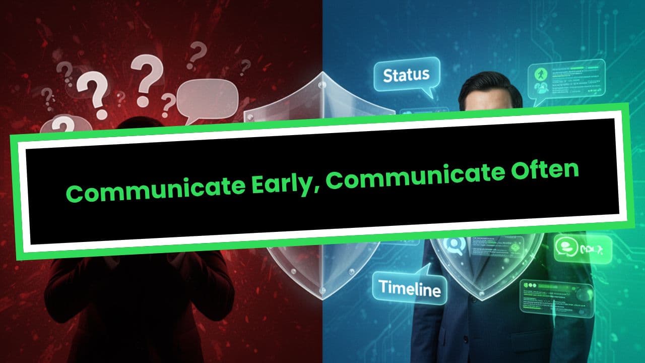 Communicate Early, Communicate Often