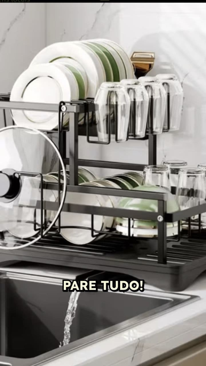 Escorredor de Louças 2 Andares: Praticidade!