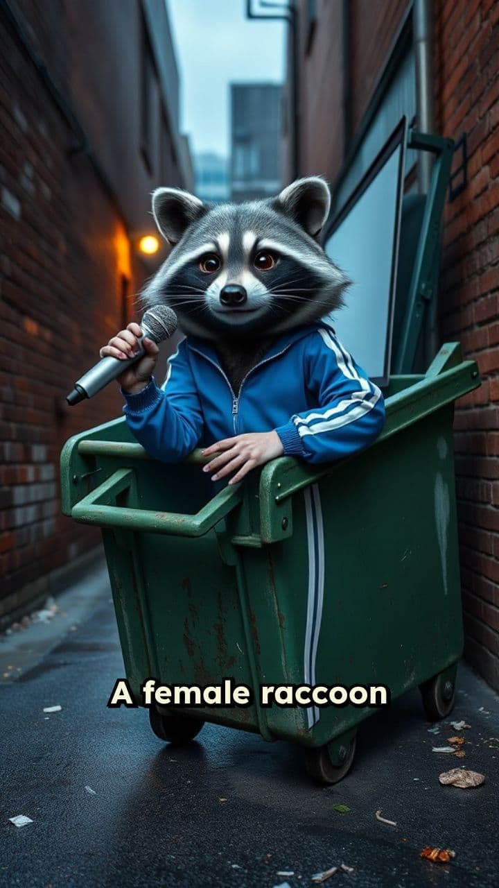 Raccoon’s Dumpster TED Talk on Self-Love