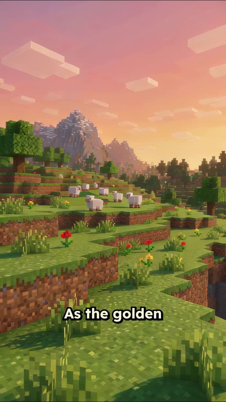 Minecraft Sunset Serenity