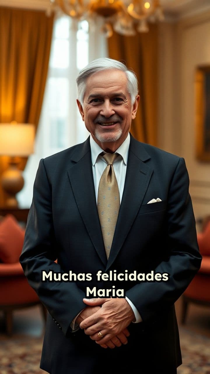 Felicidades de Raphael para Maria Luisa