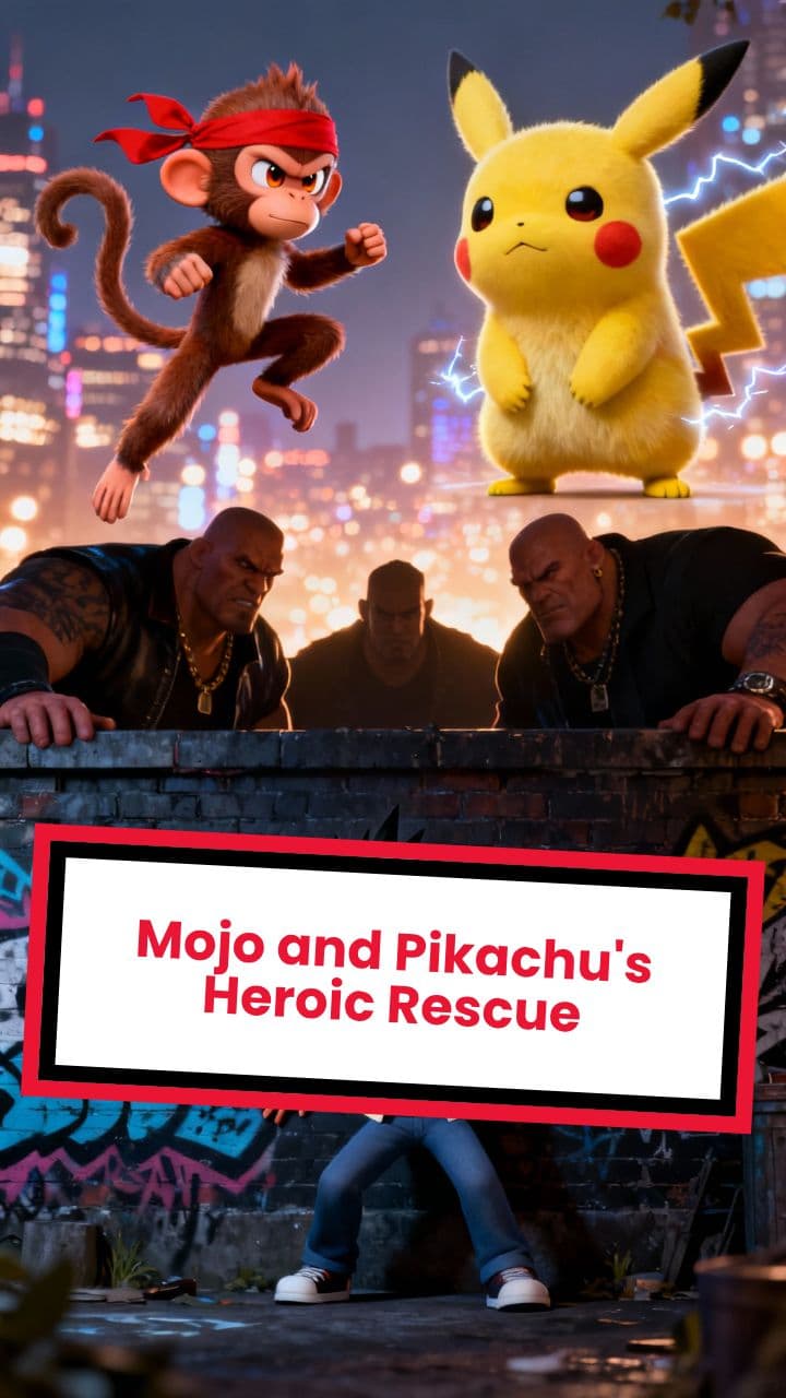 Mojo and Pikachu's Heroic Rescue