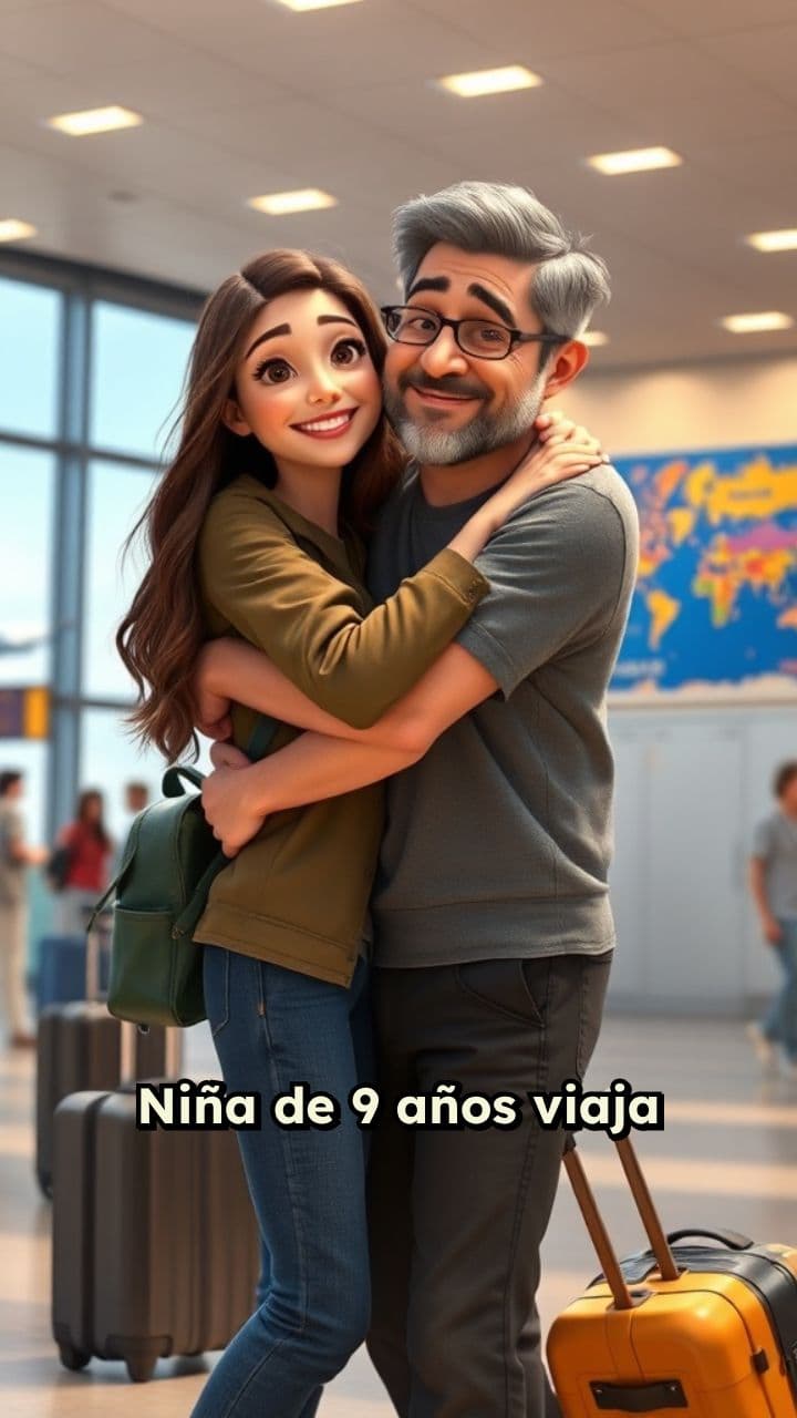 Viaje de una niña en busca de su padre