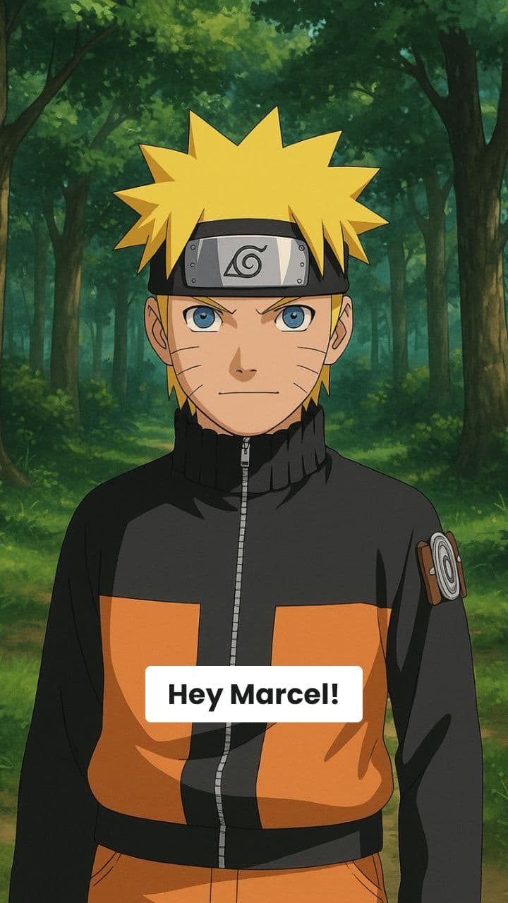 Naruto's Birthday Message for Marcel