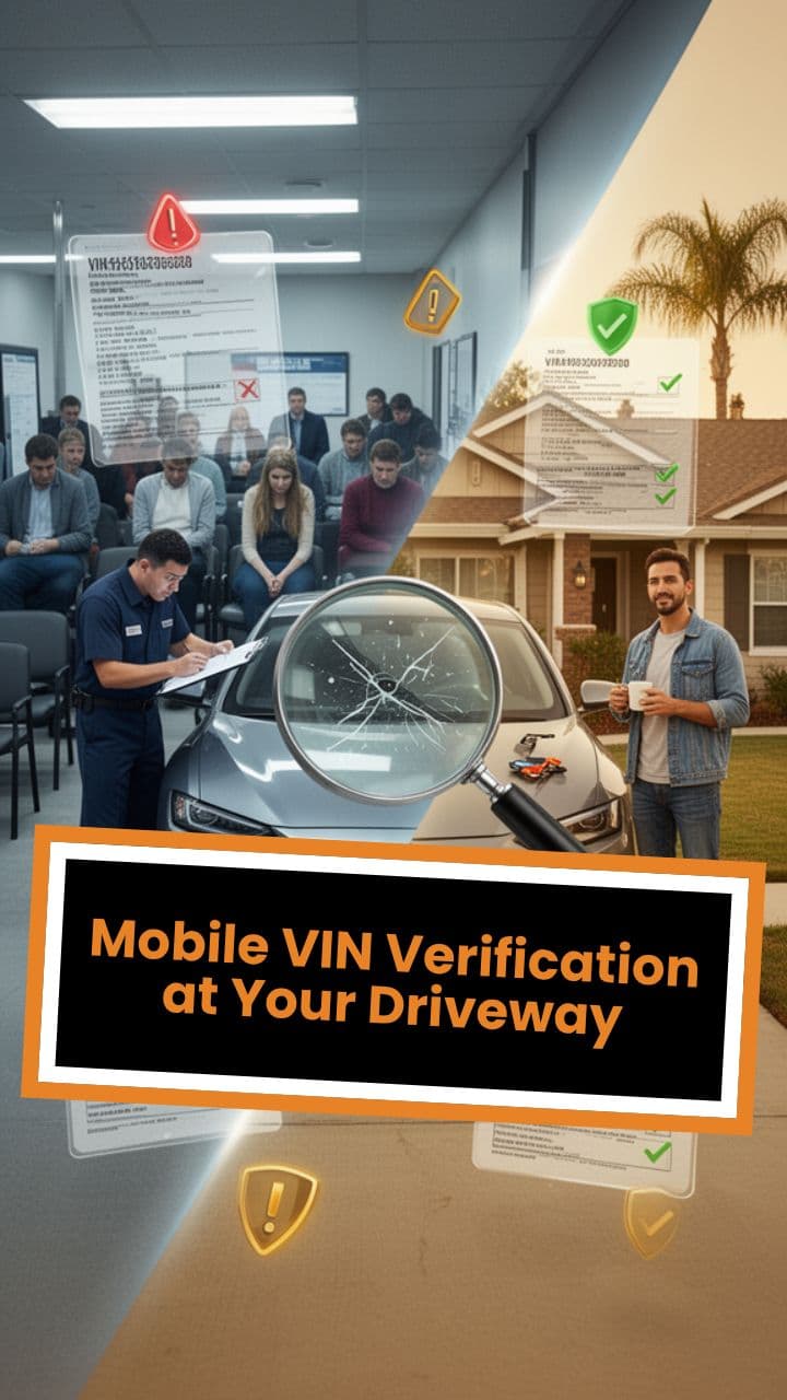 Mobile VIN Verification at Your Driveway