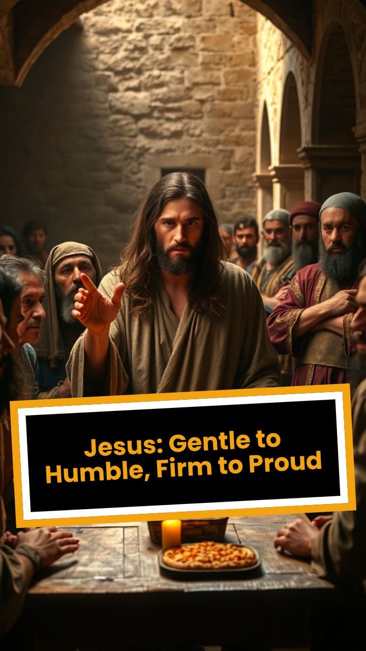 Jesus: Gentle to Humble, Firm to Proud