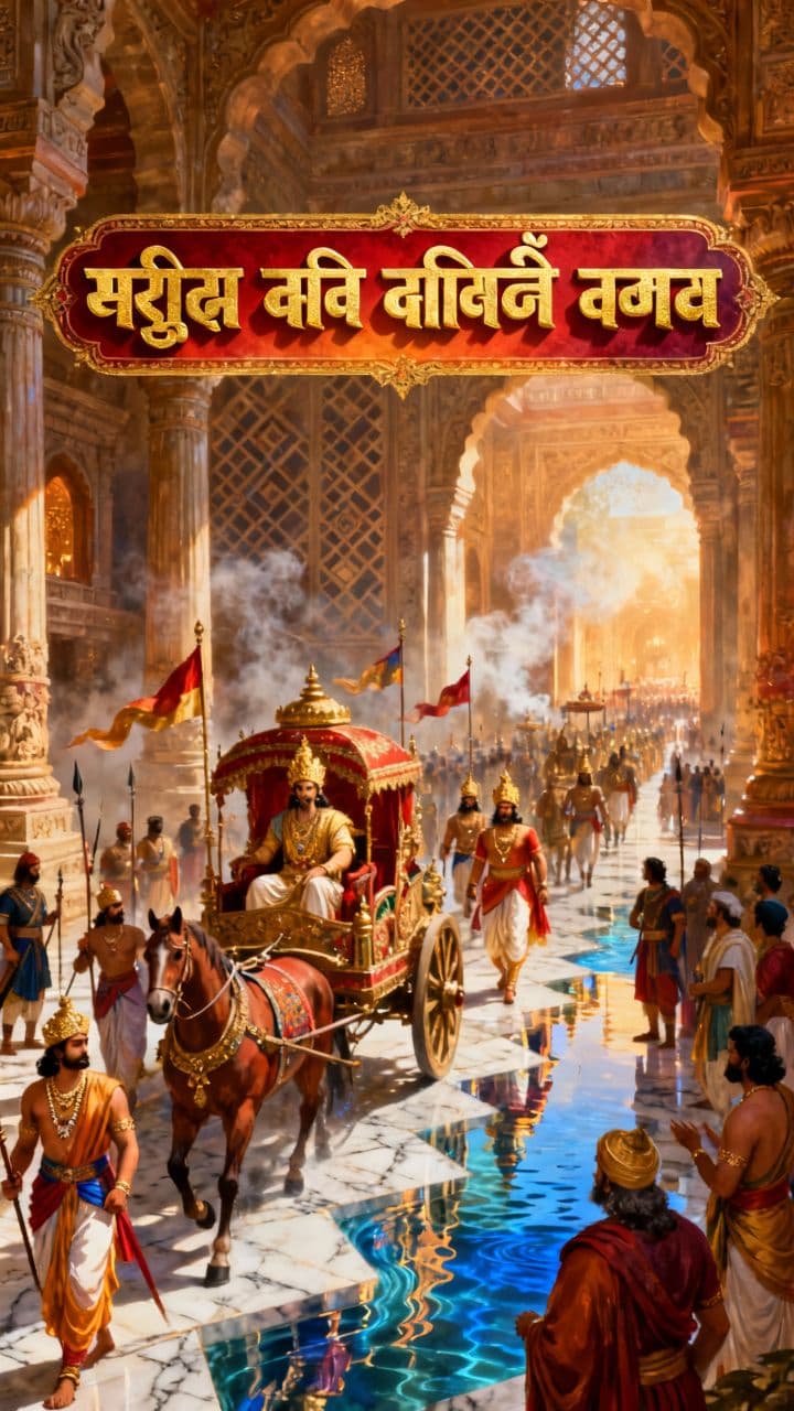 माया सभा में राजाओं का आगमन