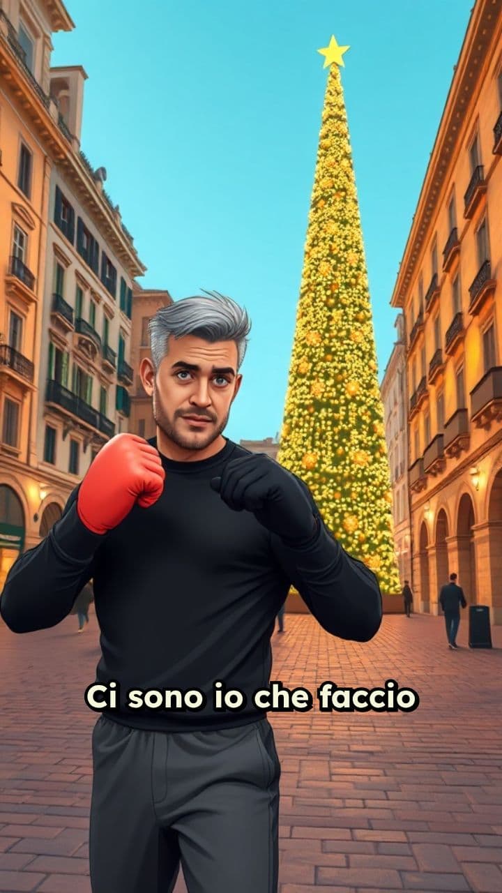 Shadow boxing a Matera sotto l’albero di Natale