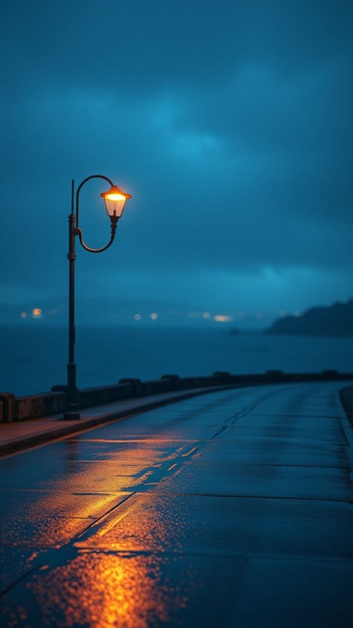 Midnight Stroll: A Dreamy Surf Journey