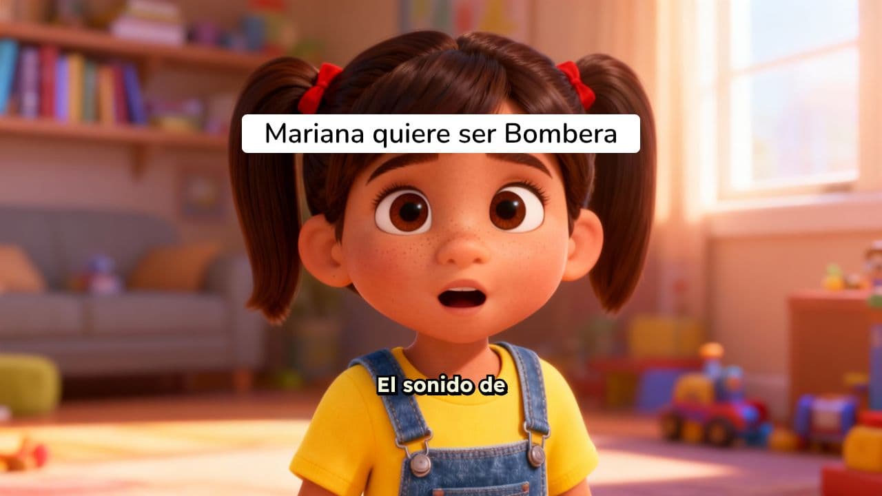 Mariana quiere ser Bombera de Corazón Valiente