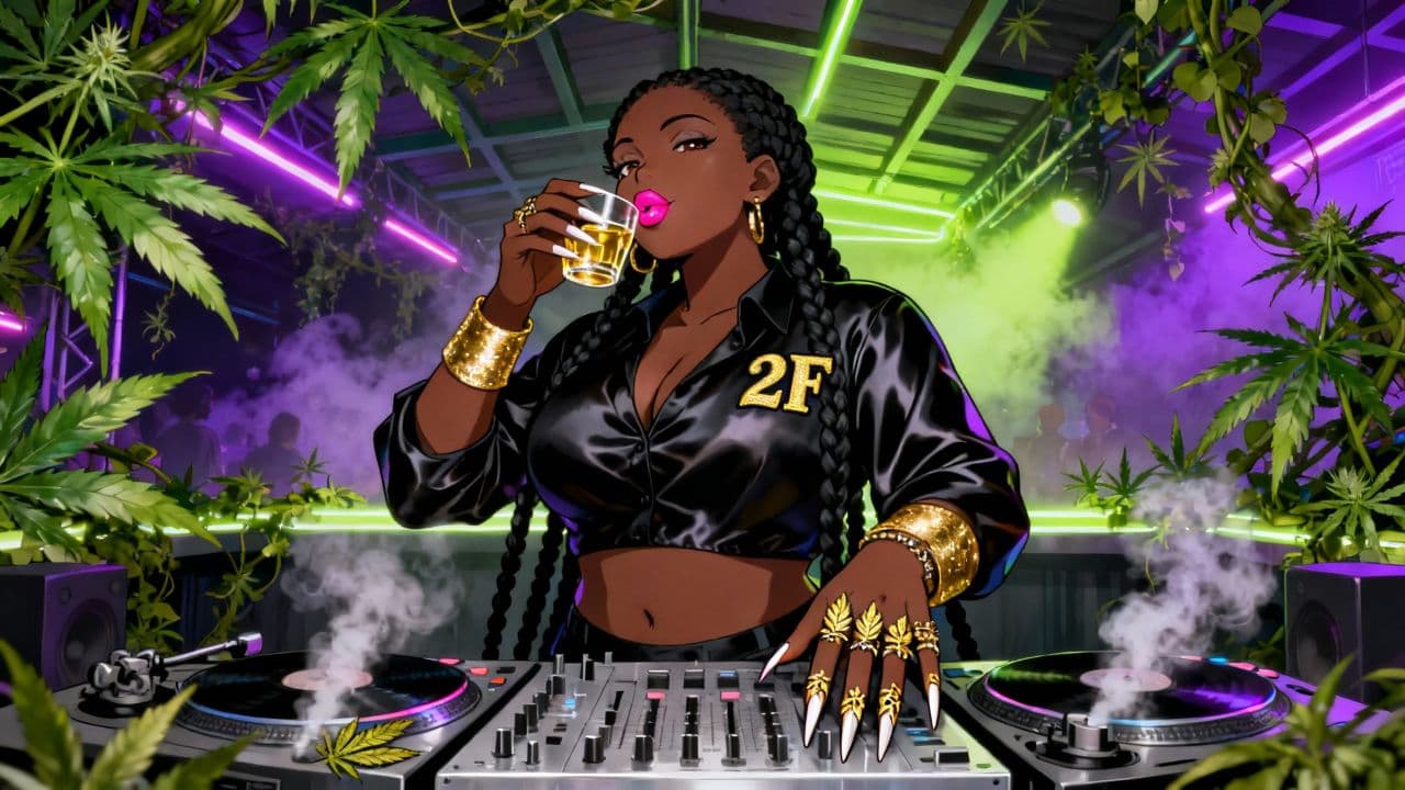 DJ Sips Tequila at Hip Hop Club