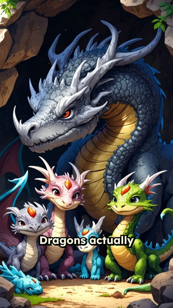 Family of Dragons on Dragon Island