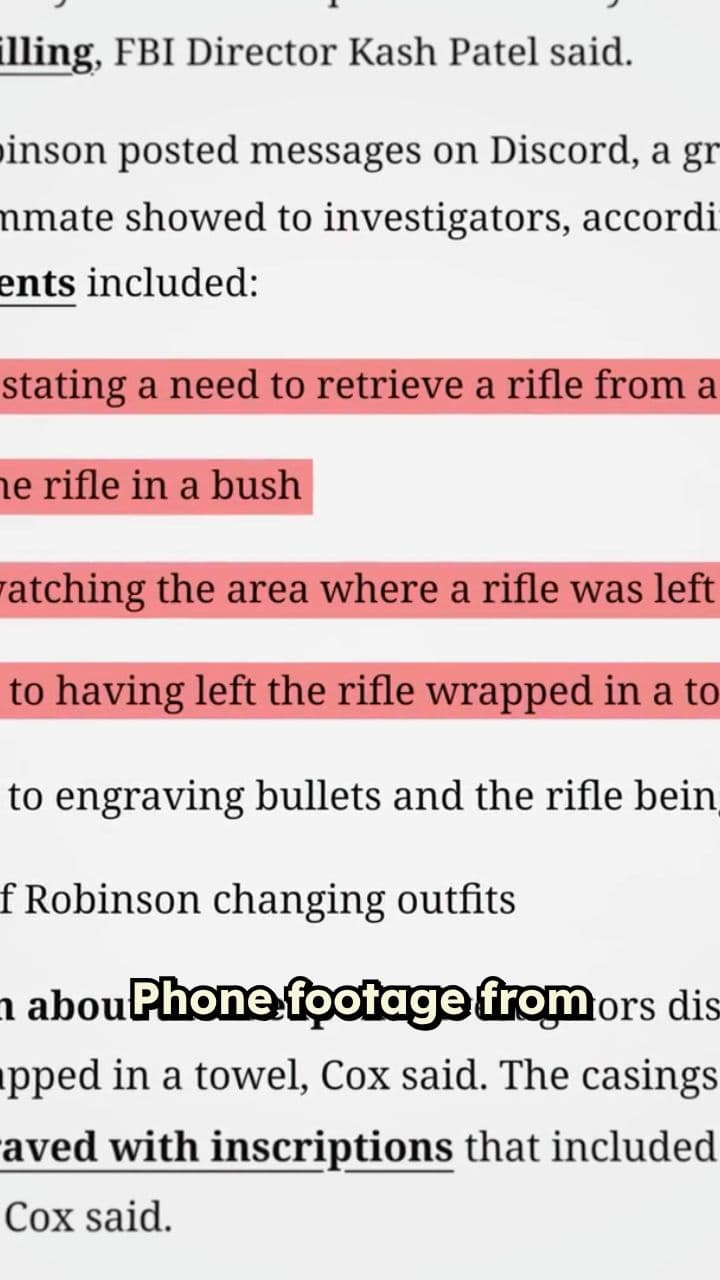 Caught on Camera: The Assassination of Charlie Kirk