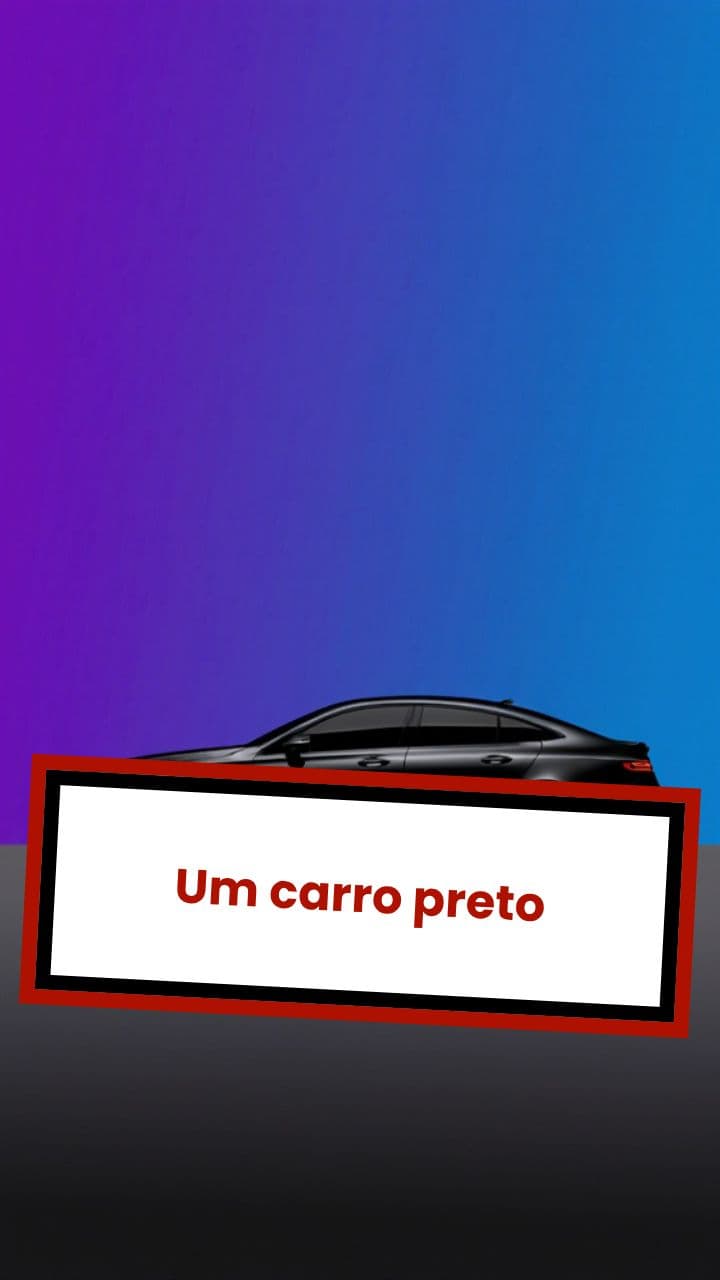 Um carro preto