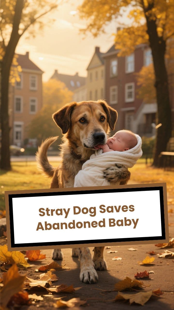 Stray Dog Saves Abandoned Baby