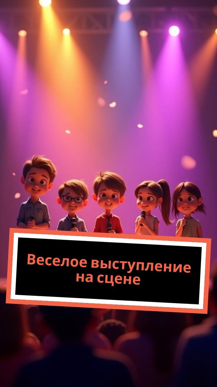 Веселое выступление на сцене