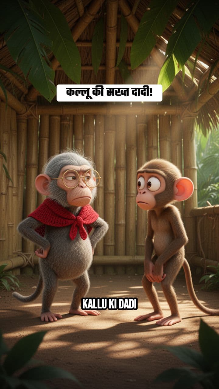Kallu Monkey and the Vegetarian Bear
