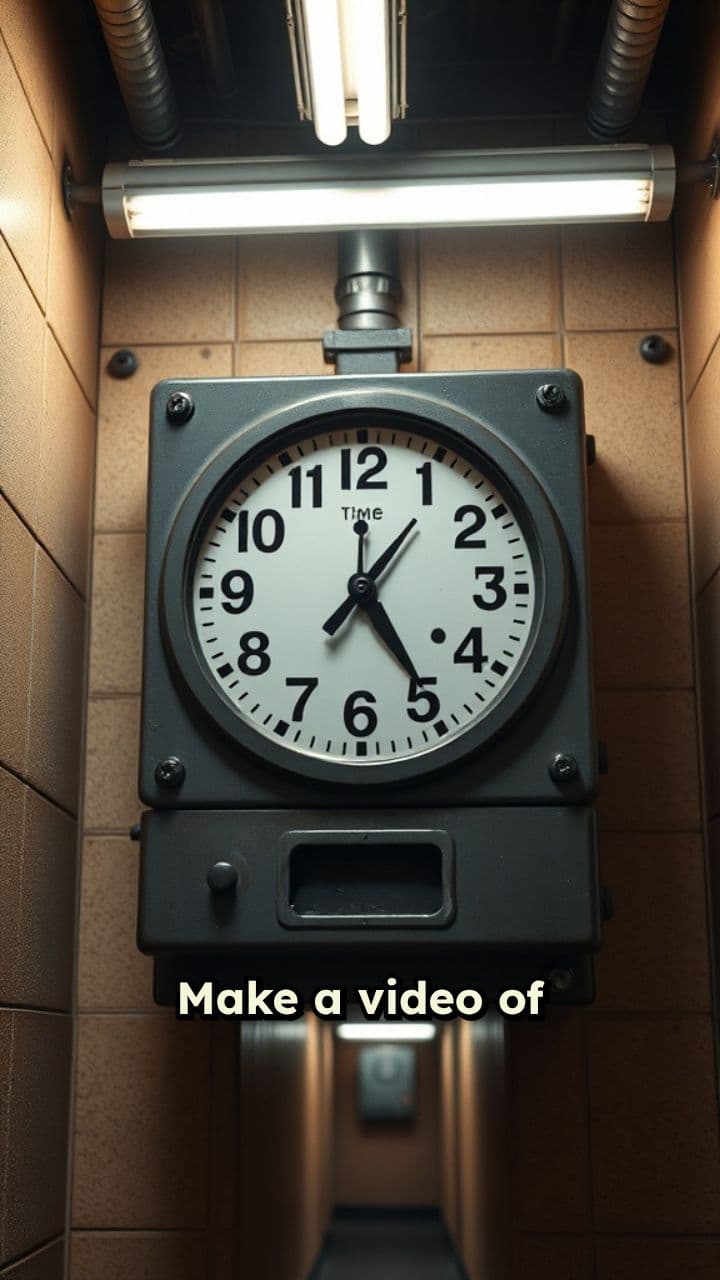 Time Clock Video - 17 Seconds