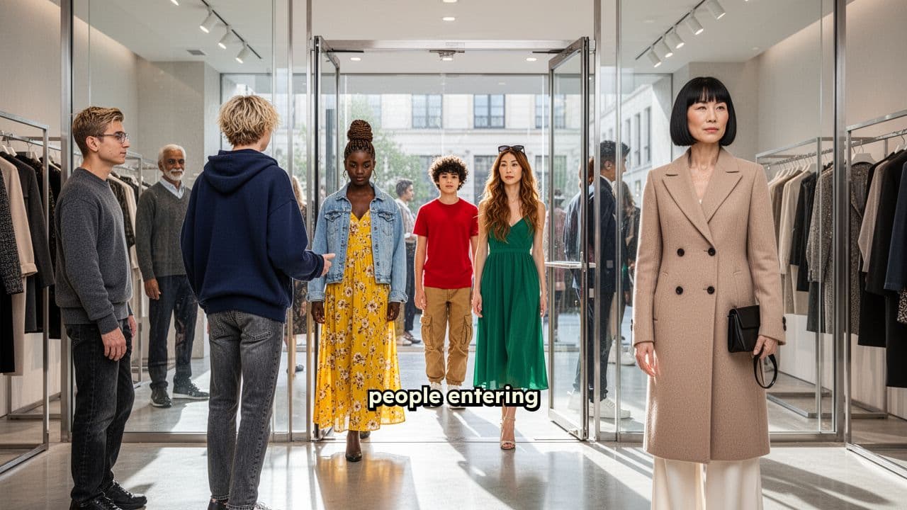 Random Retail Foot Traffic (5–6 People)