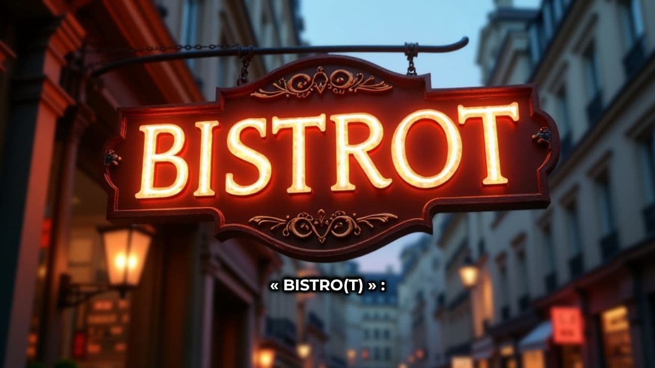 Origine et signification du bistrot