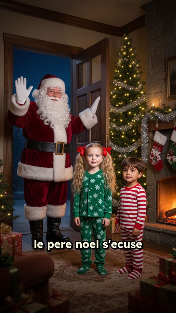 Excuses du Père Noël et vœux joyeux