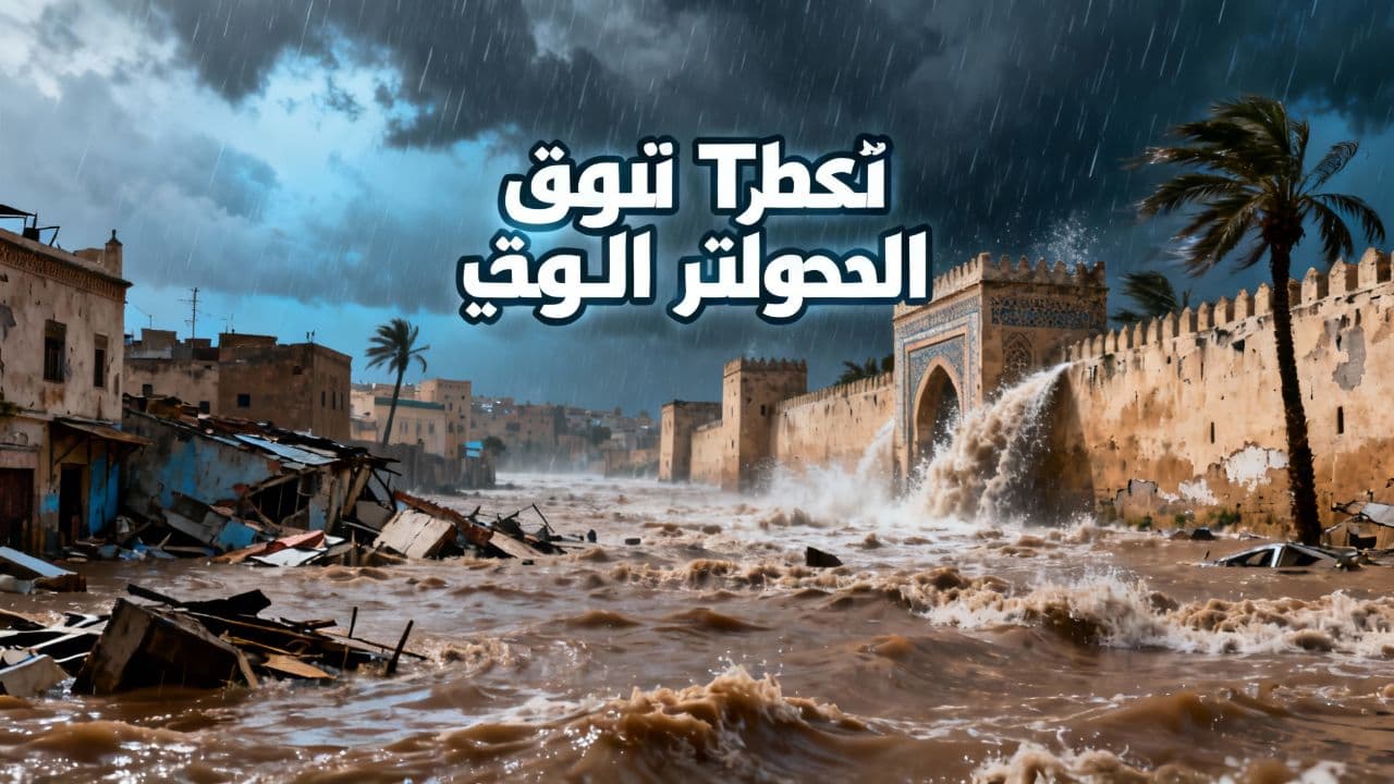 أسفي تبكي وسط الفيضانات