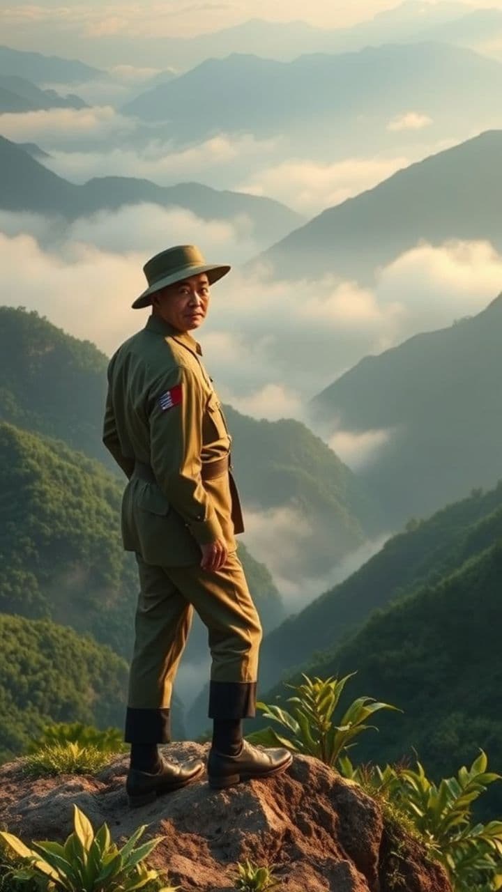 Kéo pháo lên núi ở Điện Biên Phủ