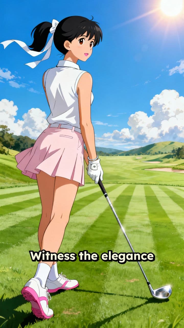 Elegant Fairway Golf Swing