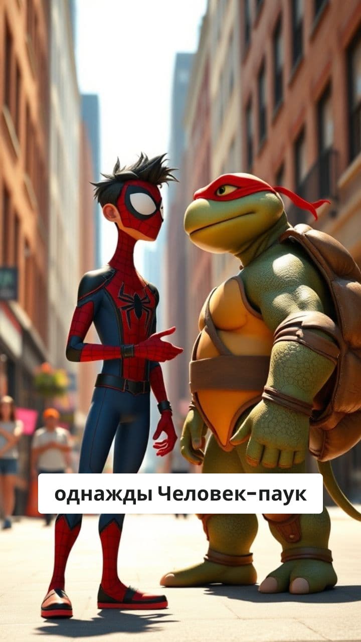 Праздничное приключение Человека-паука и Черепашек