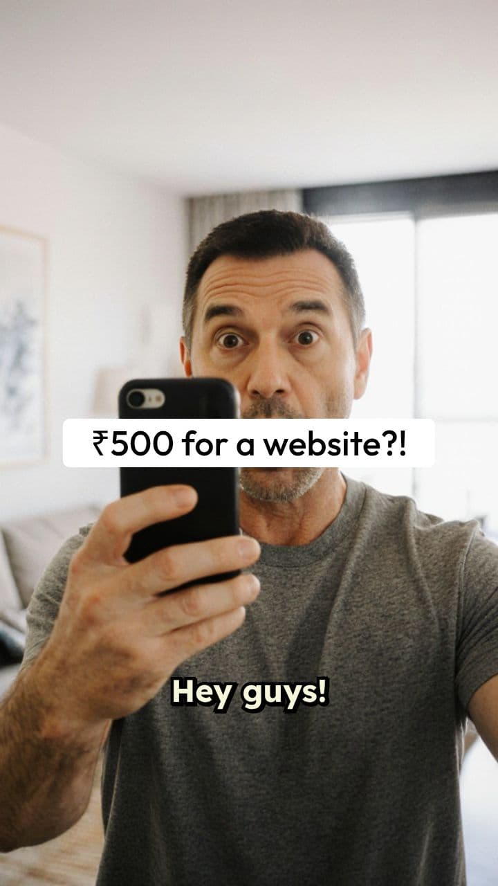 WordPress Website for ₹500 - UGC Ad