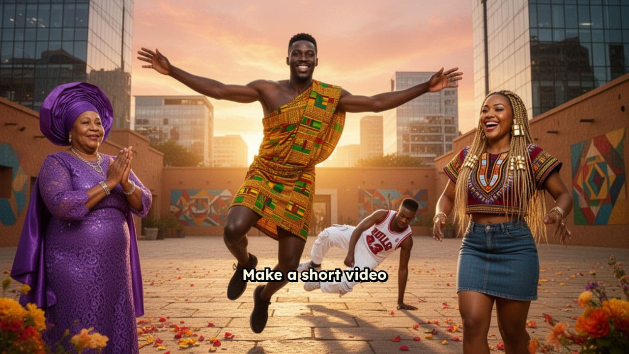 Africans Unite in Victory Dance