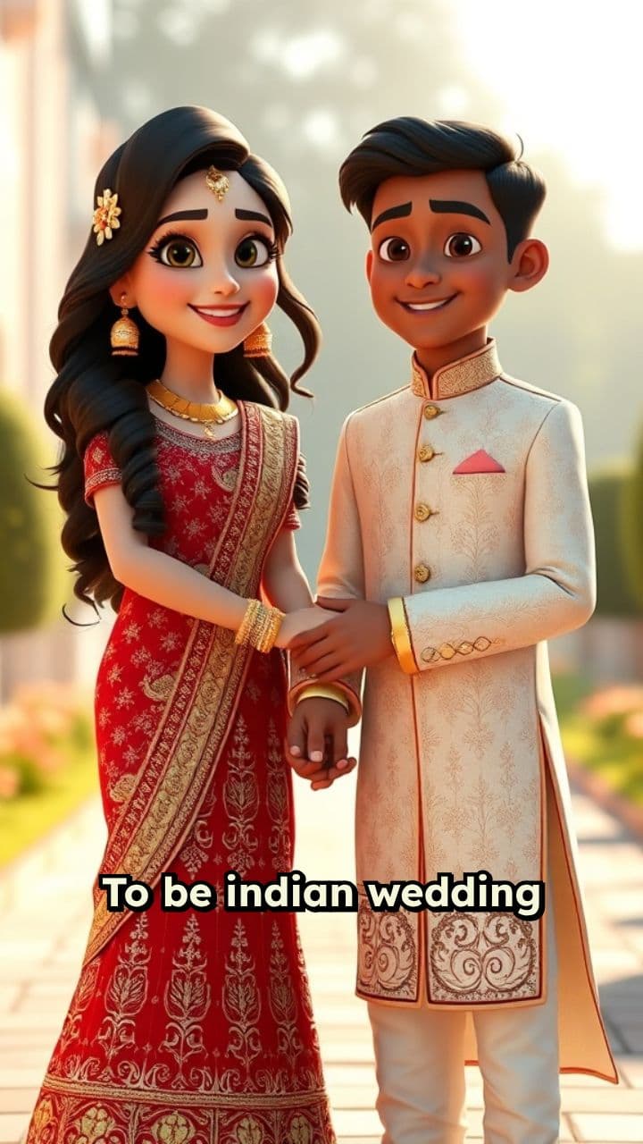 Romantic Indian Wedding Stroll