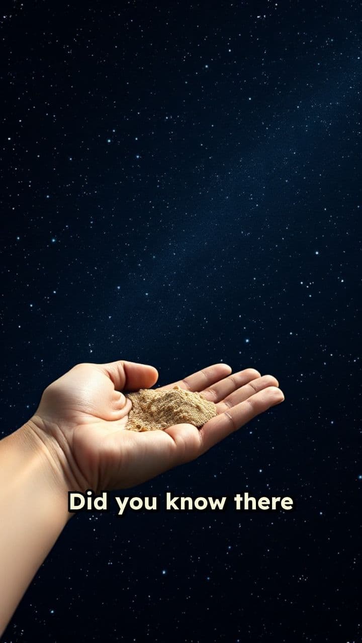 Stars vs. Sand: A Cosmic Comparison